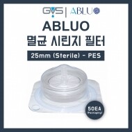 ABLUO Syringe filter 25mm (Sterile) - Material: PES